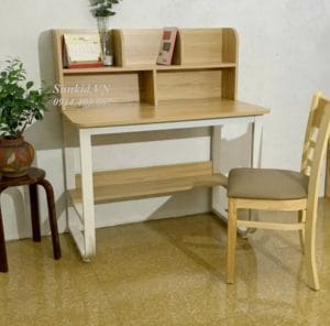 Sunkid trang chủ 2 14 Bàn học sinh có giá sách SK01 chưa kèm ghế, khuyến mại giảm giá bàn học sinh tại Sunkid