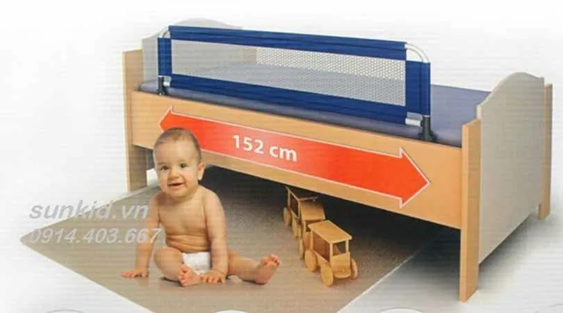 Thanh chắn giường Betgiter 1 Thanh chắn giường Betgiter, chặn giường cho bé