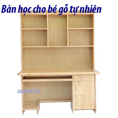 Bàn học cho bé gỗ tự nhiên png