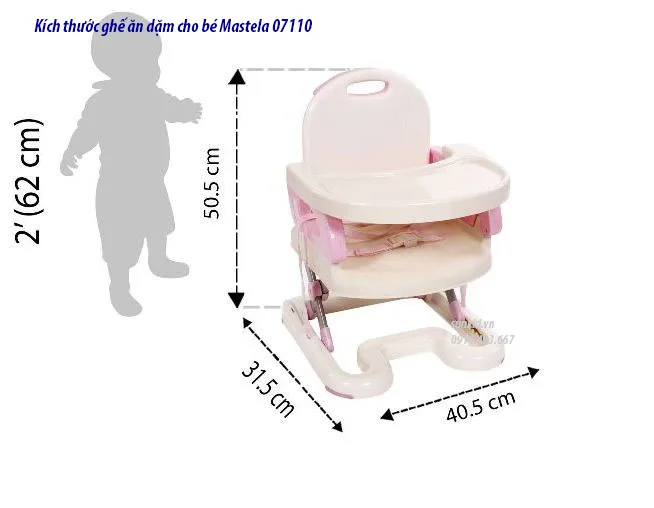 Ghế ăn dặm cho bé Mastela 07110