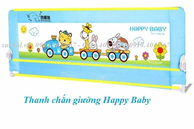 Thanh chắn giường Happy Baby 7 Thanh chắn giường happy Baby an toàn cho bé