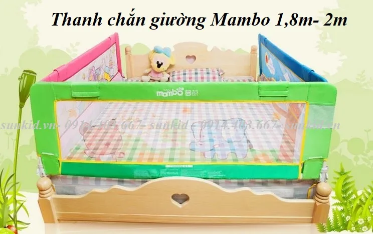 Thanh chắn giường Mambo 1 Thanh chắn giường Mambo kích thước 1,8m và 2m